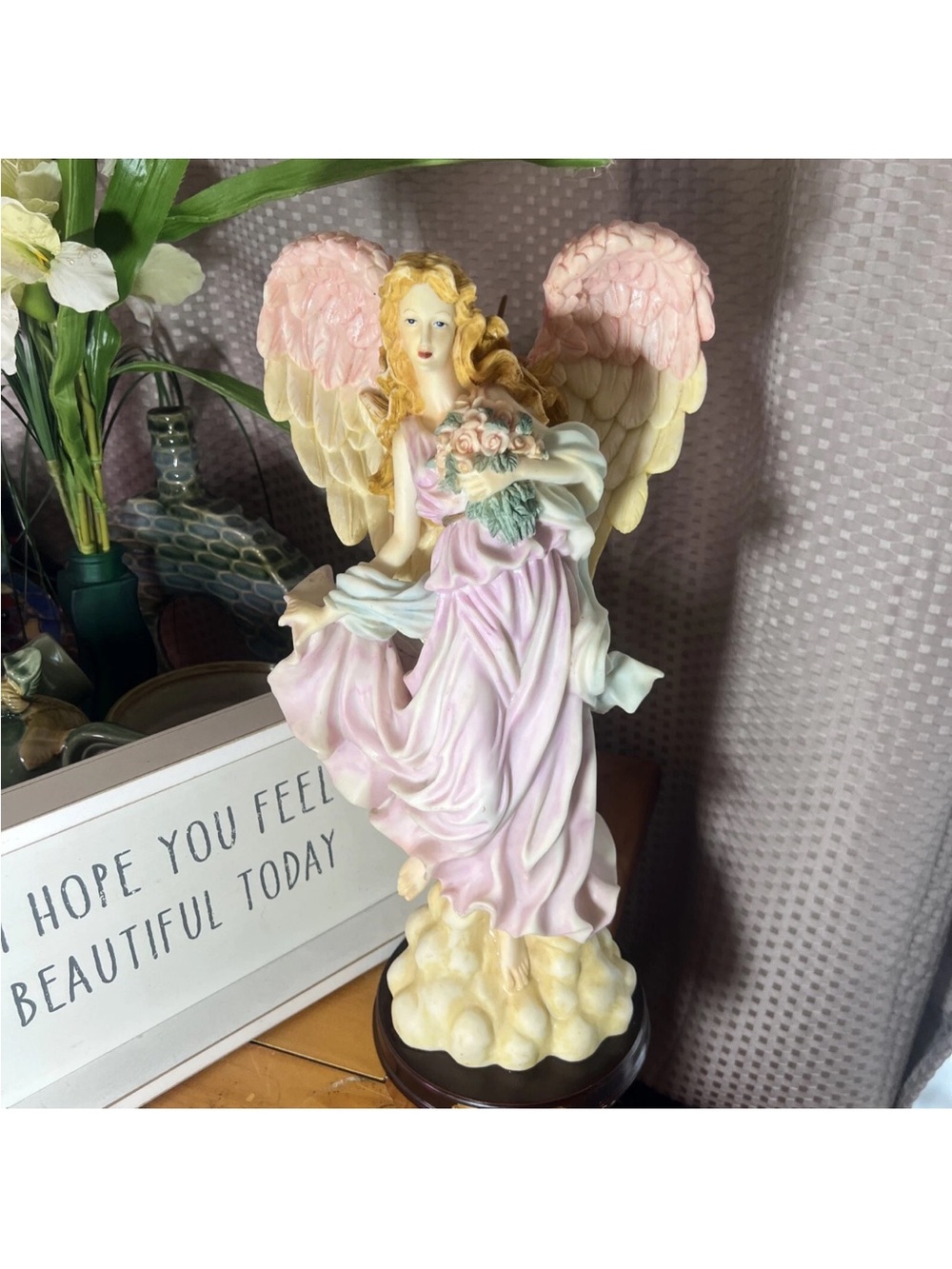 Vintage Roman Seraphim Hope Figurine βGIFT OF TIMEβ 17β